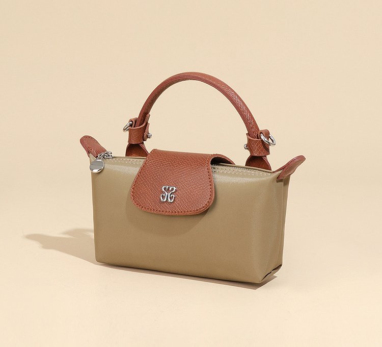 Niche Mini Fashion Dumpling Bag Women's Shoulder Crossbody Bag Textured Nylon Waterproof