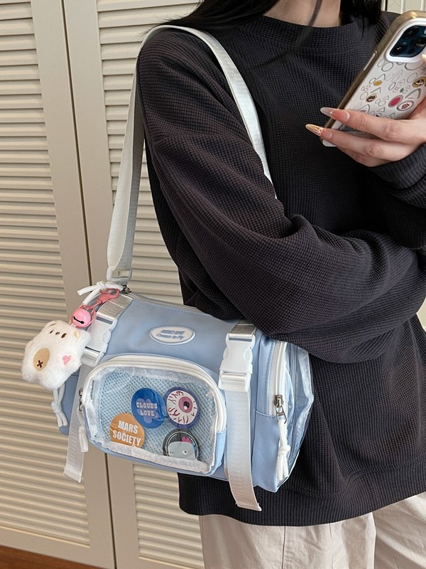 Stylish Japanese-Style Ins Anime Fresh-Style Ita Bag for Girls, Lightweight Crossbody Bag for Shopping